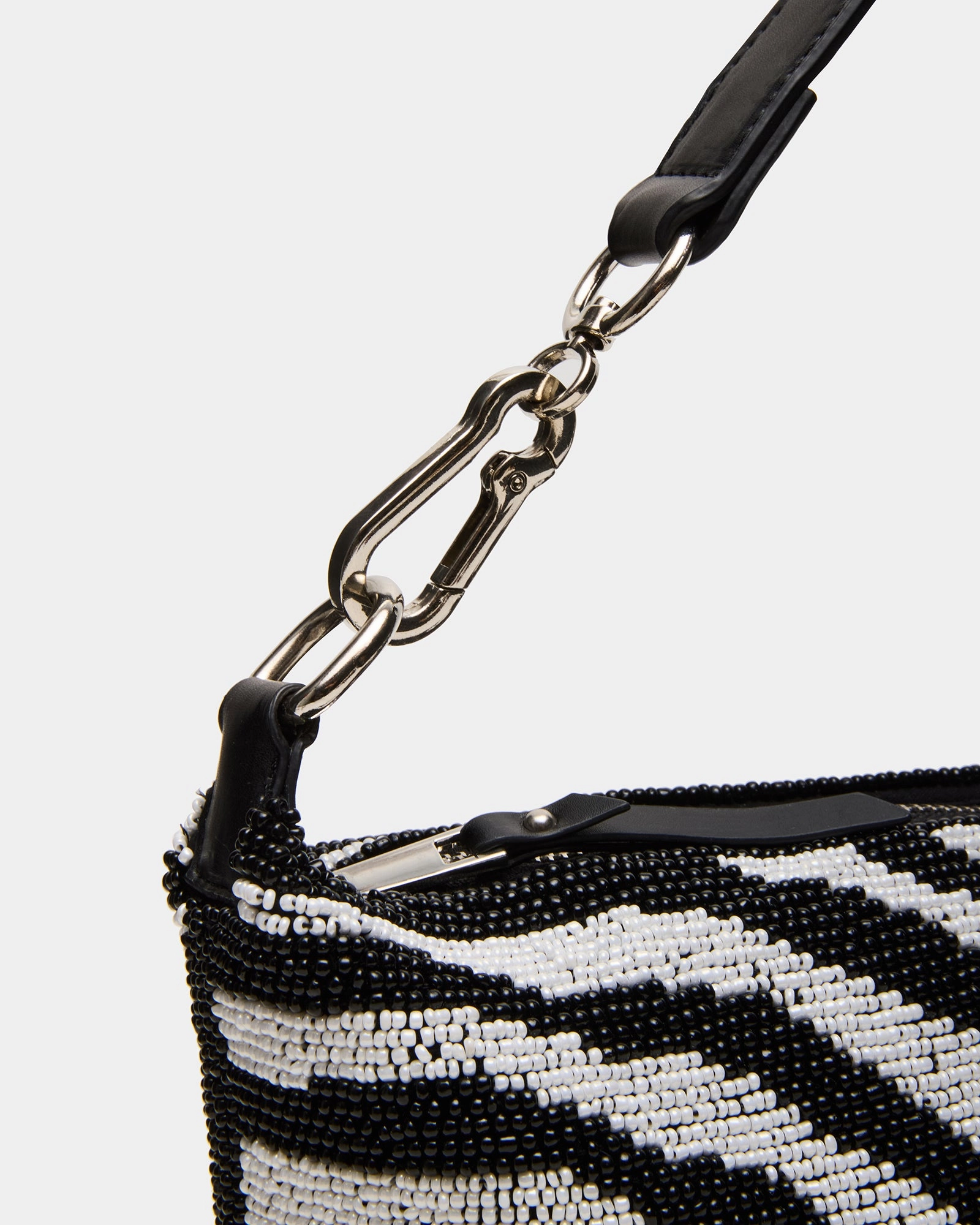 EMERSYN BEADED BAG ZEBRA