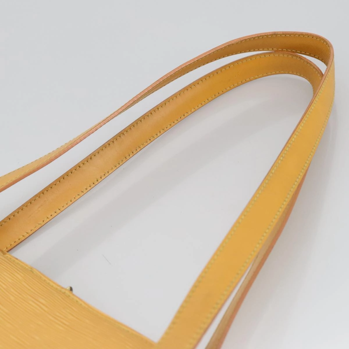 Epi Alma Yellow Leather Shoulder Bag