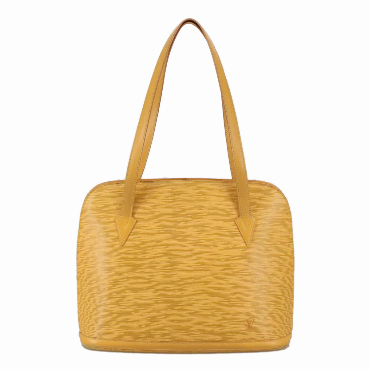 Epi Alma Yellow Leather Shoulder Bag
