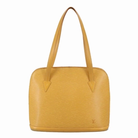 Epi Alma Yellow Leather Shoulder Bag