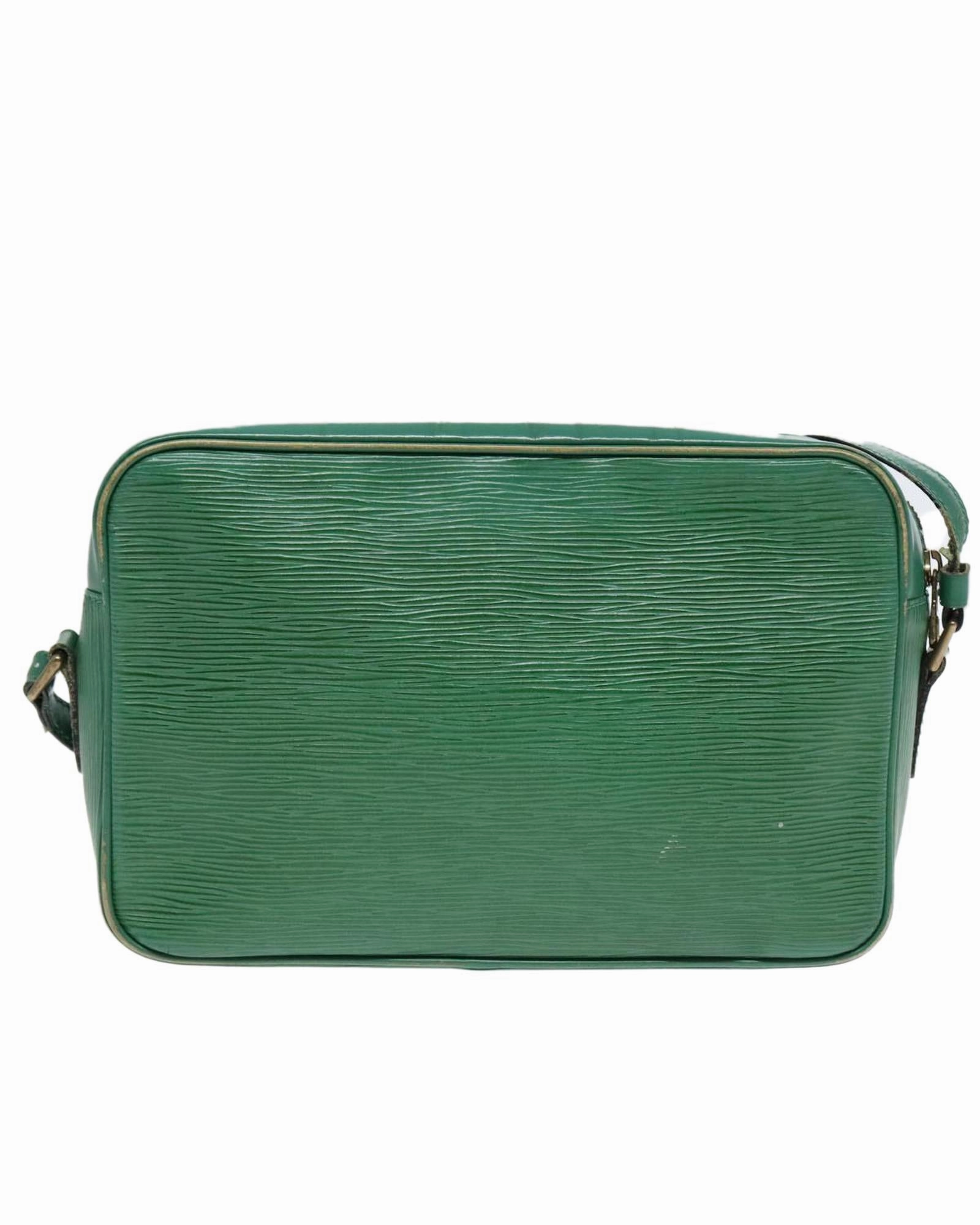 Epi Leather Green Shoulder Bag