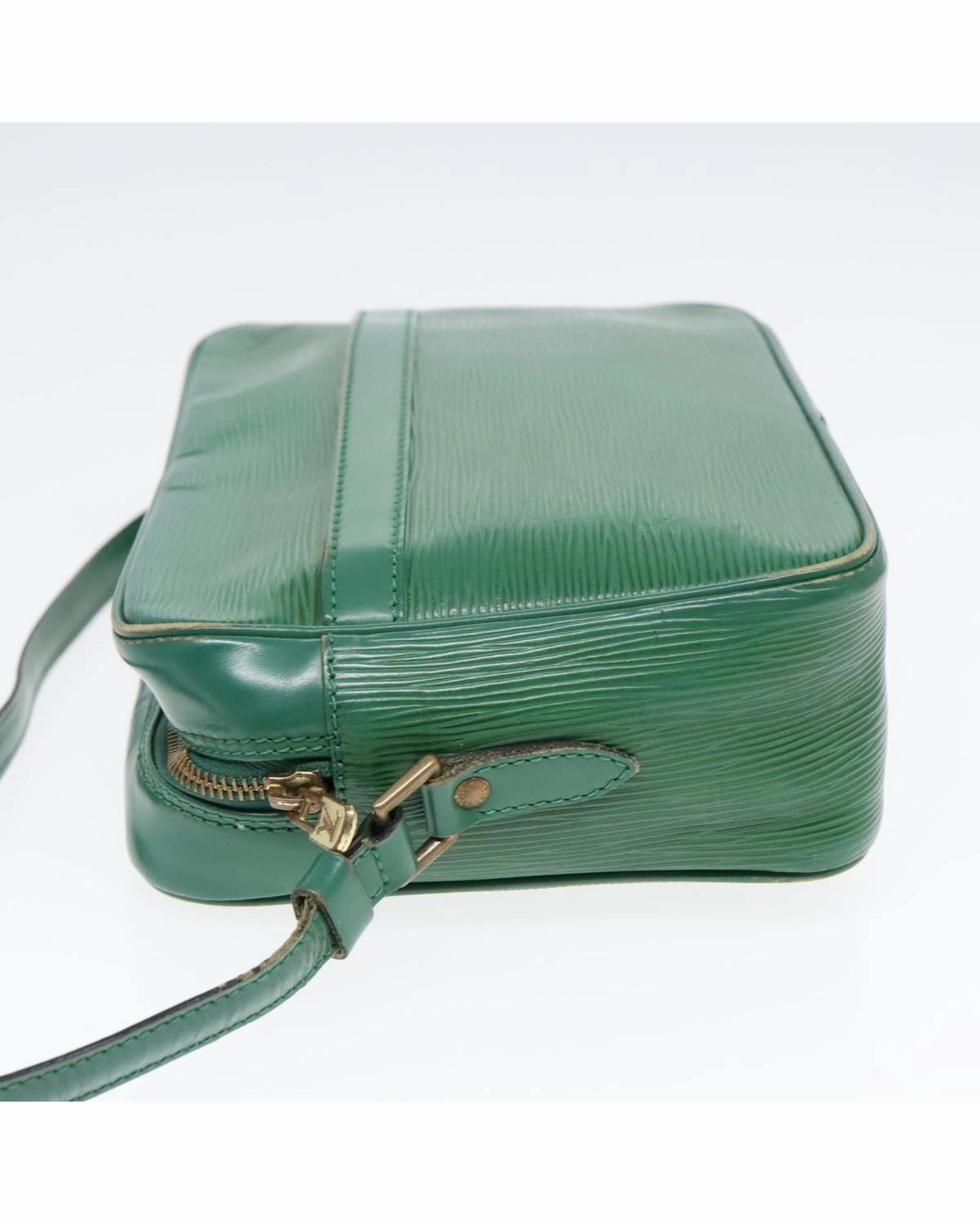 Epi Leather Green Shoulder Bag