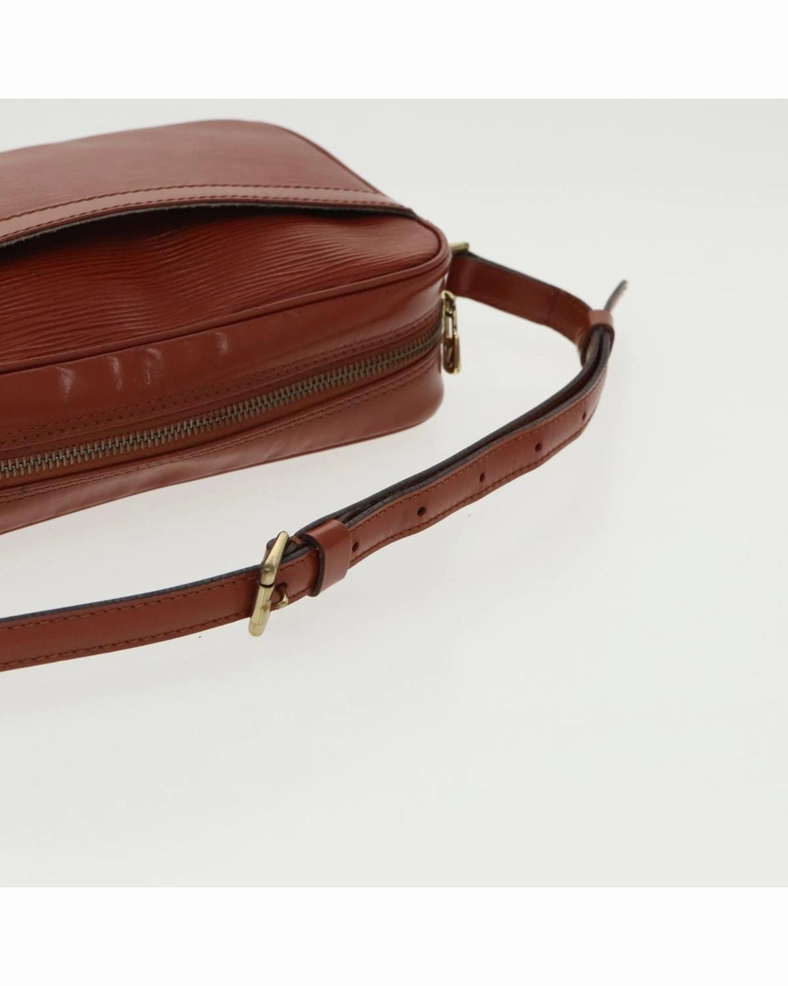 Epi Leather Shoulder Bag with Adjustable Strap