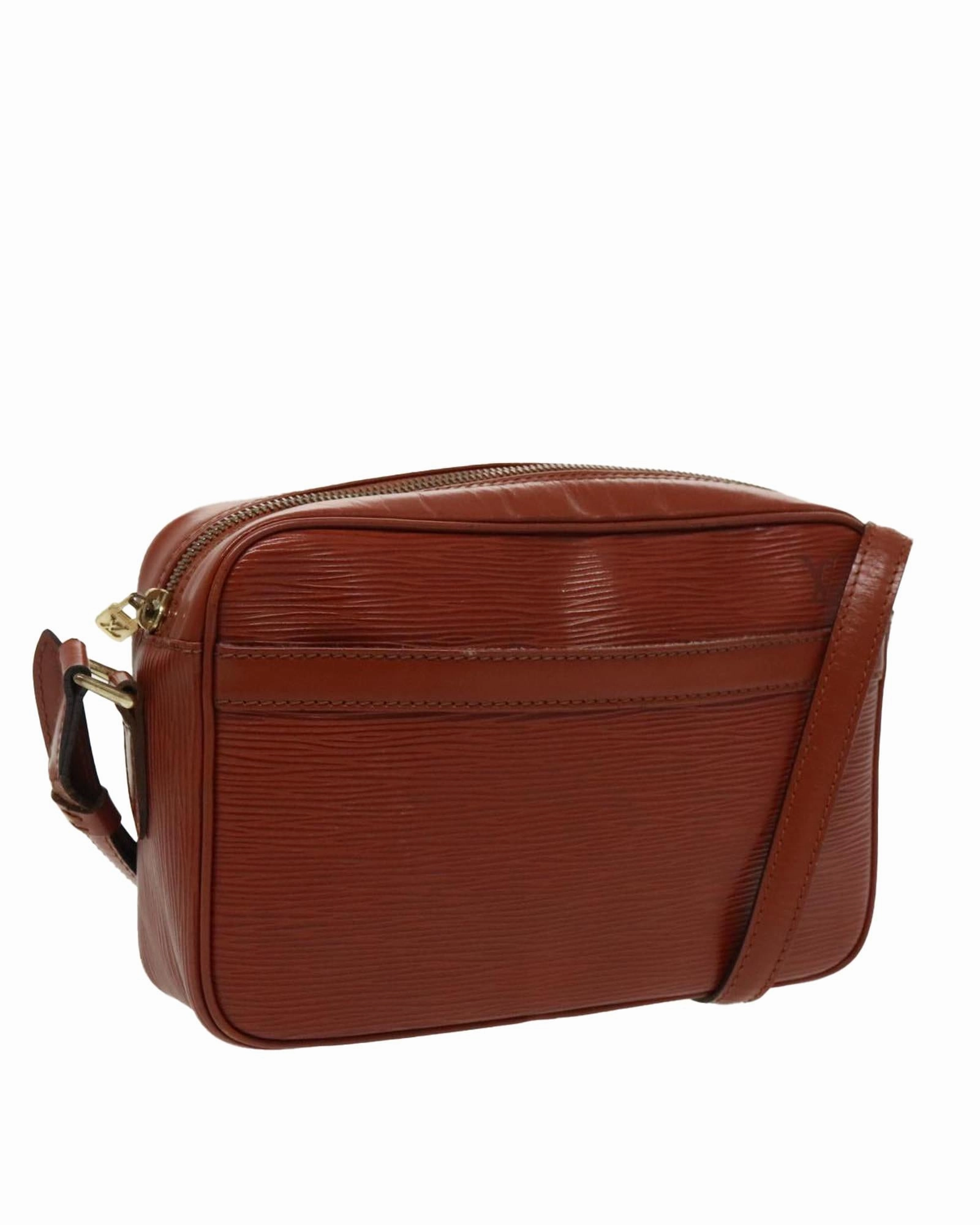 Epi Leather Shoulder Bag with Adjustable Strap