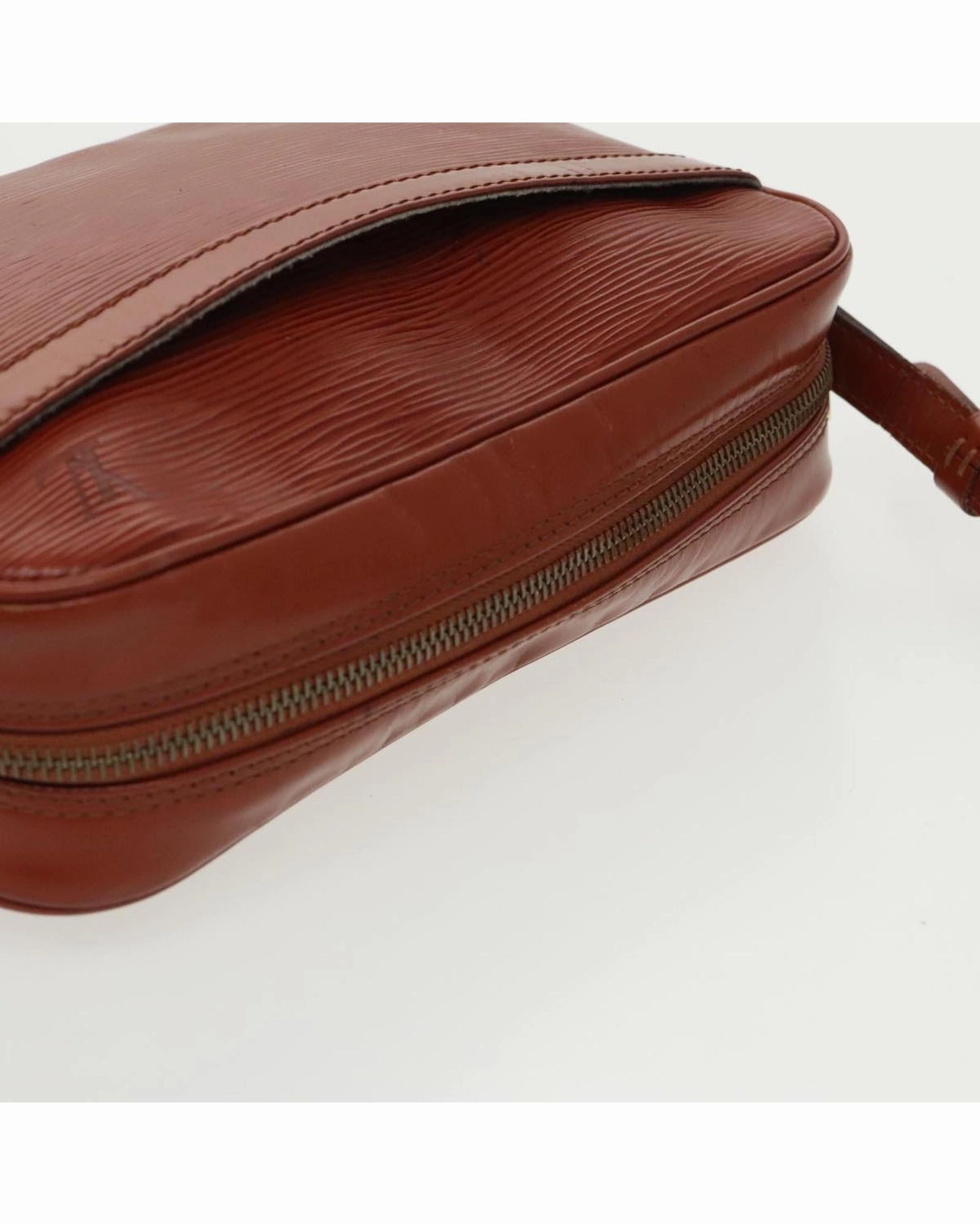 Epi Leather Shoulder Bag with Adjustable Strap