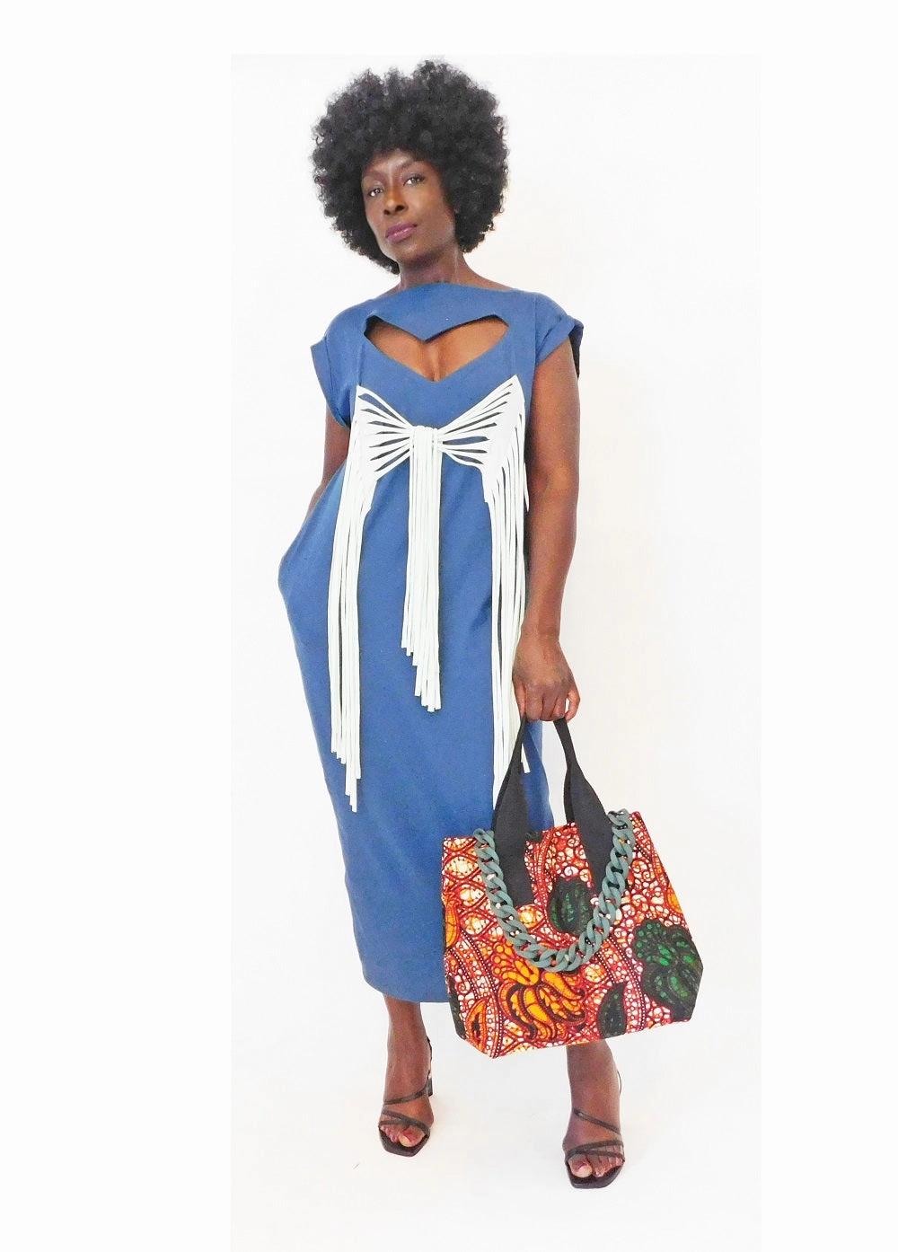 Essie Orange Print Tote Bag