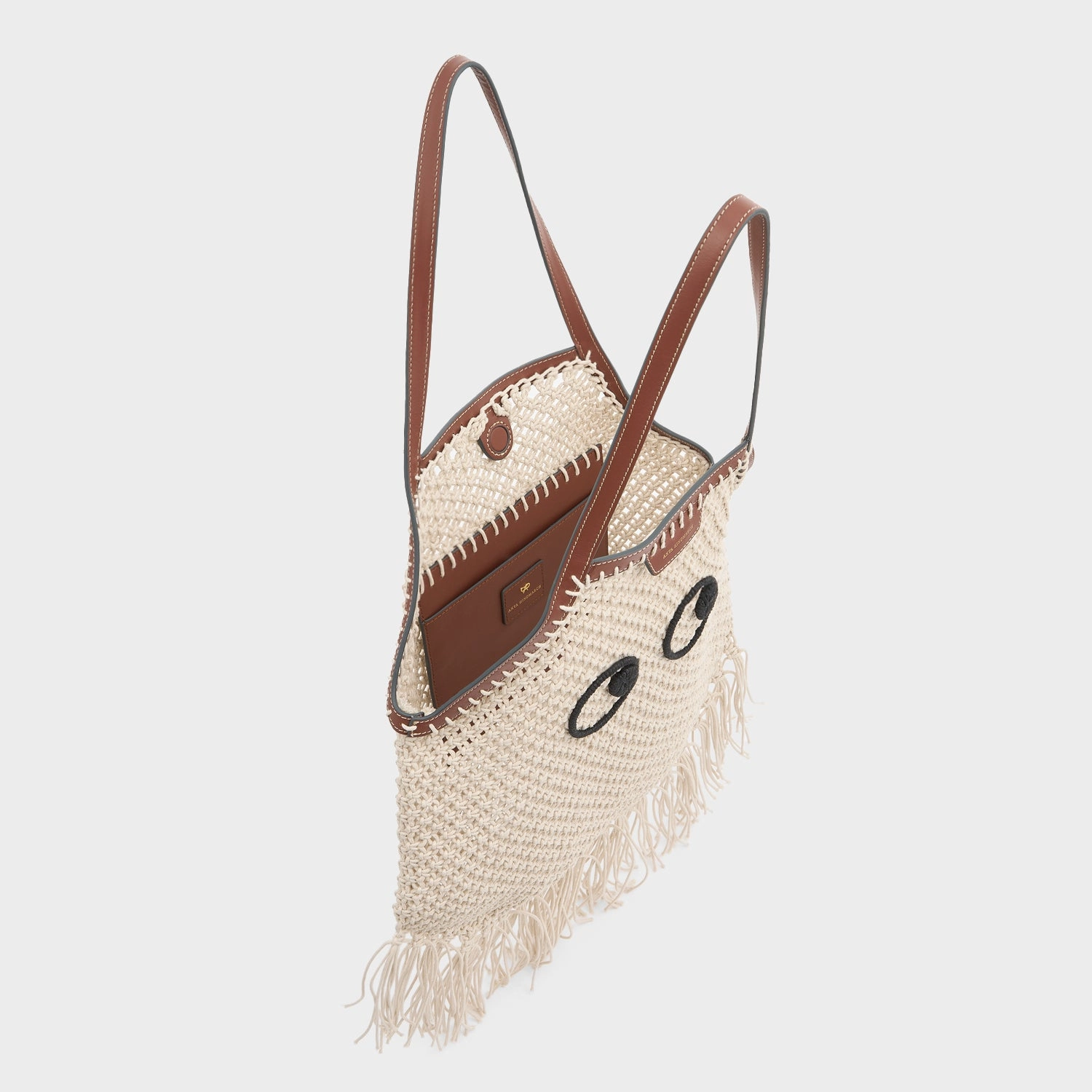 Eyes Macram Fringe Tote