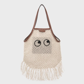 Eyes Macram Fringe Tote