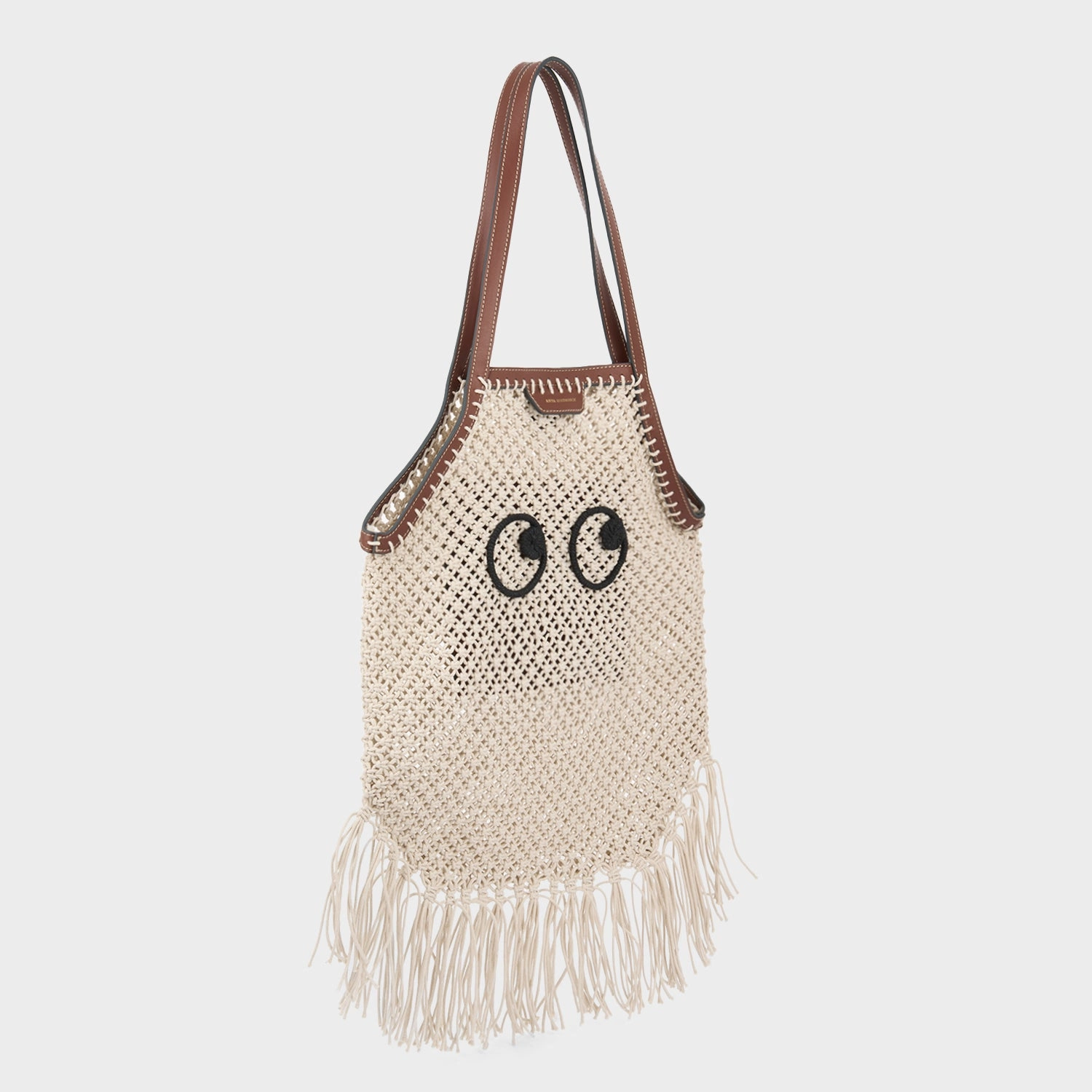 Eyes Macram Fringe Tote