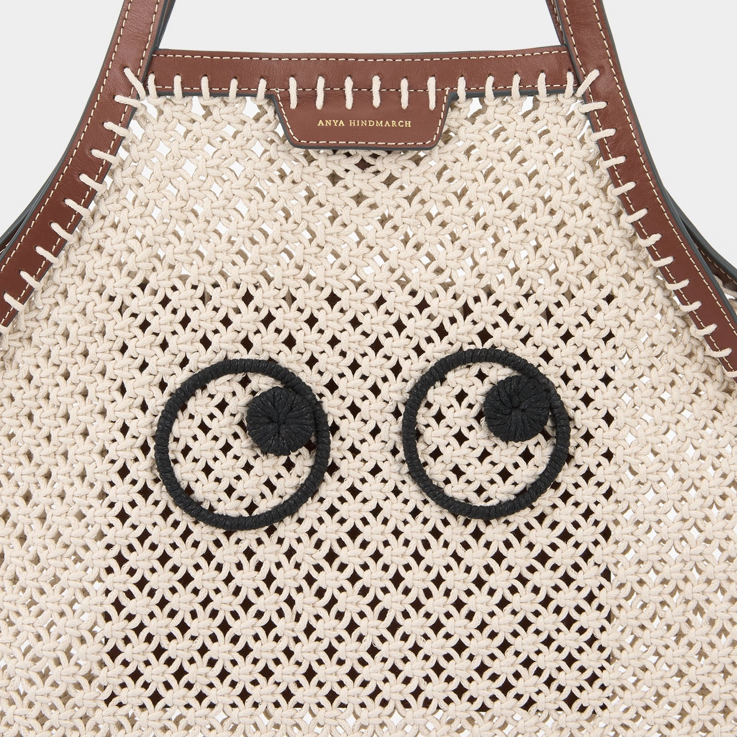 Eyes Macram Fringe Tote