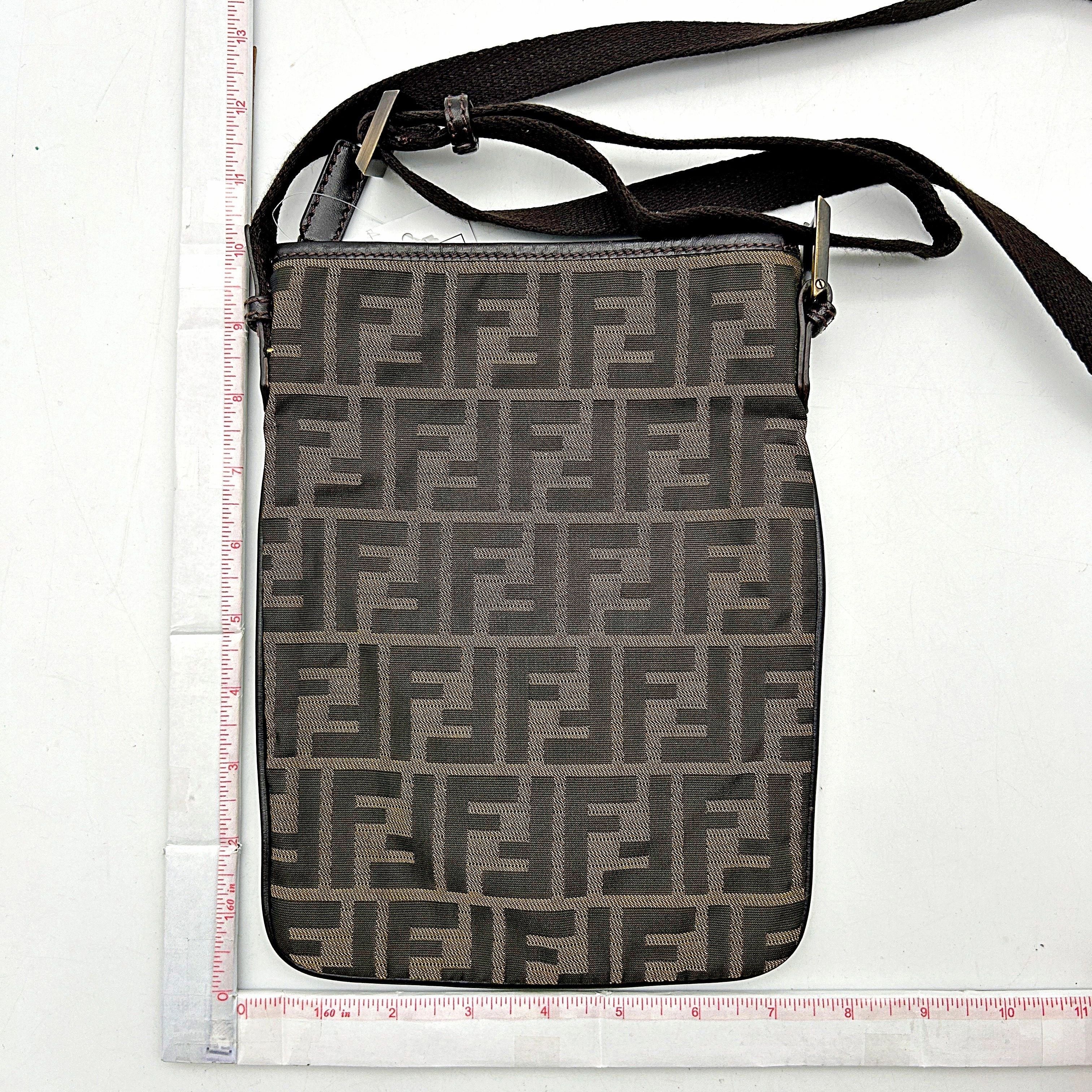Fendi | Bags | Fendi Zucca Pattern Diagonal Nylon Shoulder Bag Brown fe8839cc