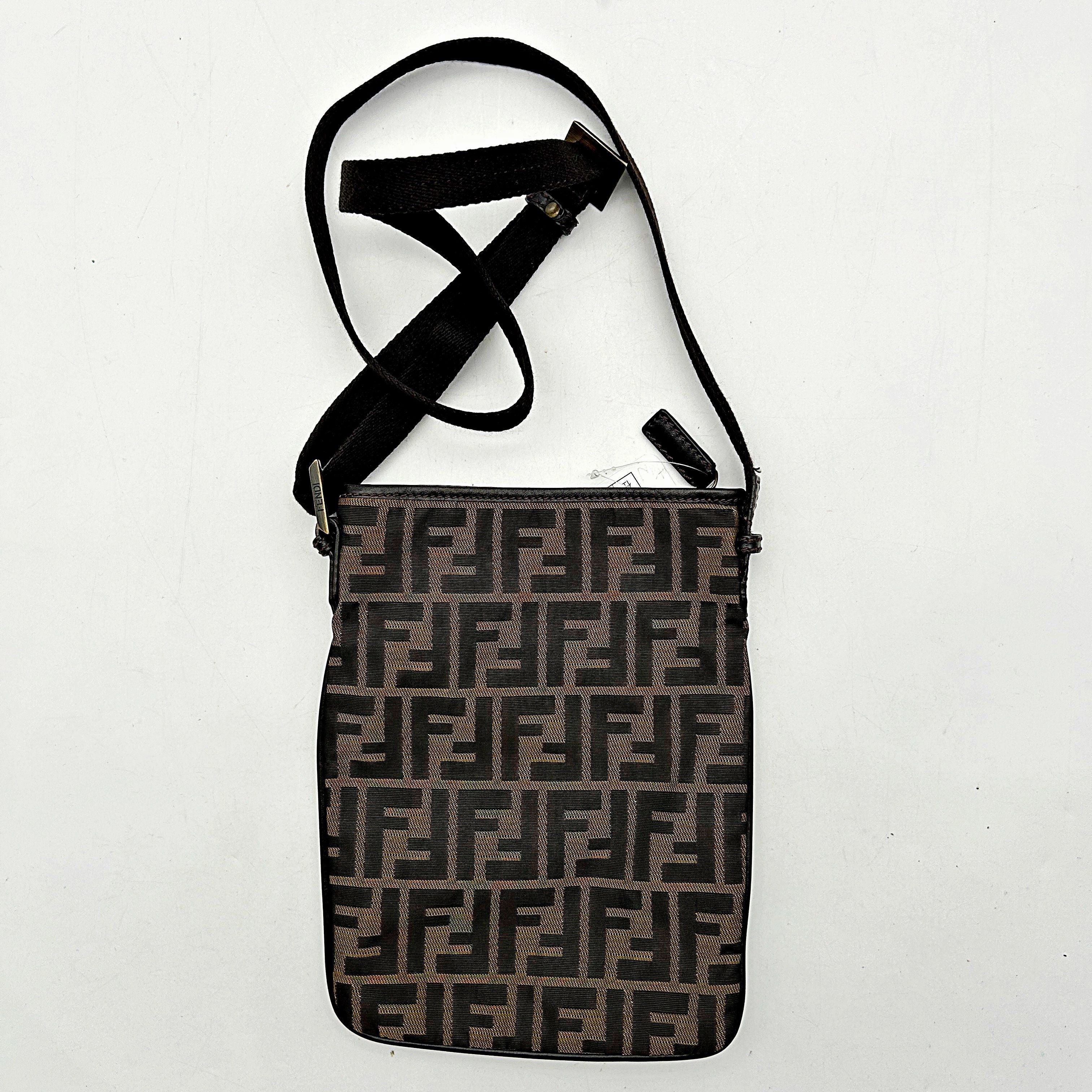 Fendi | Bags | Fendi Zucca Pattern Diagonal Nylon Shoulder Bag Brown fe8839cc