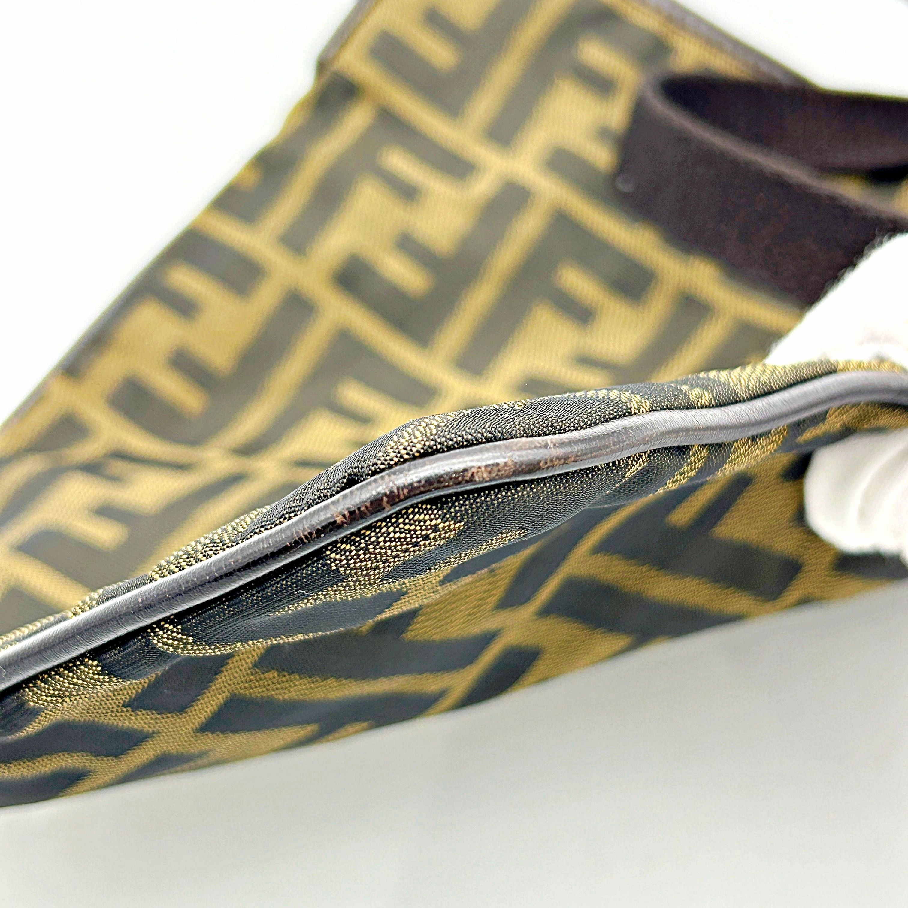 Fendi | Bags | Fendi Zucca Pattern Diagonal Nylon Shoulder Bag Brown fe8839cc
