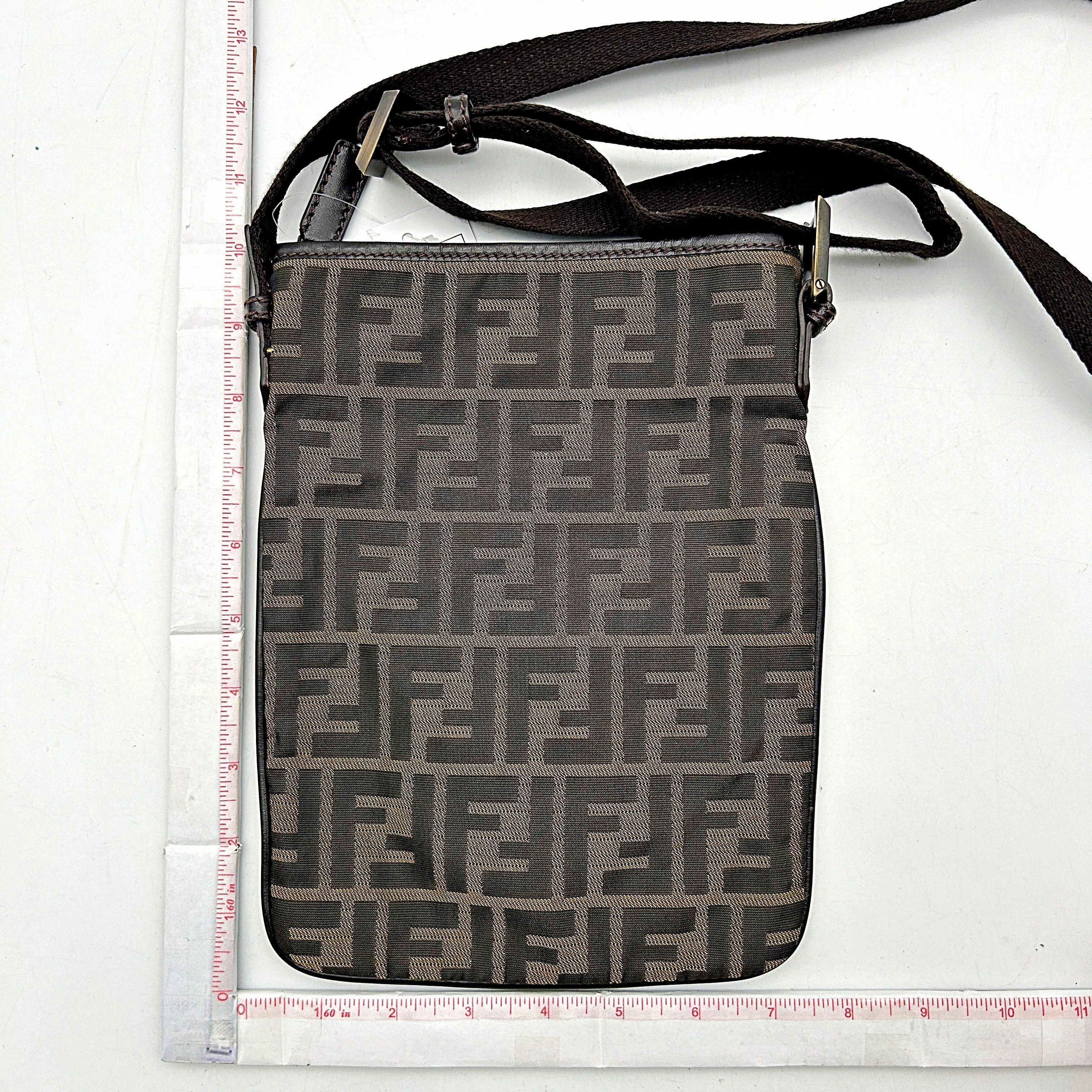 Fendi | Bags | Fendi Zucca Pattern Diagonal Nylon Shoulder Bag Brown fe8839cc