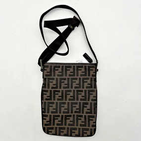 Fendi | Bags | Fendi Zucca Pattern Diagonal Nylon Shoulder Bag Brown fe8839cc