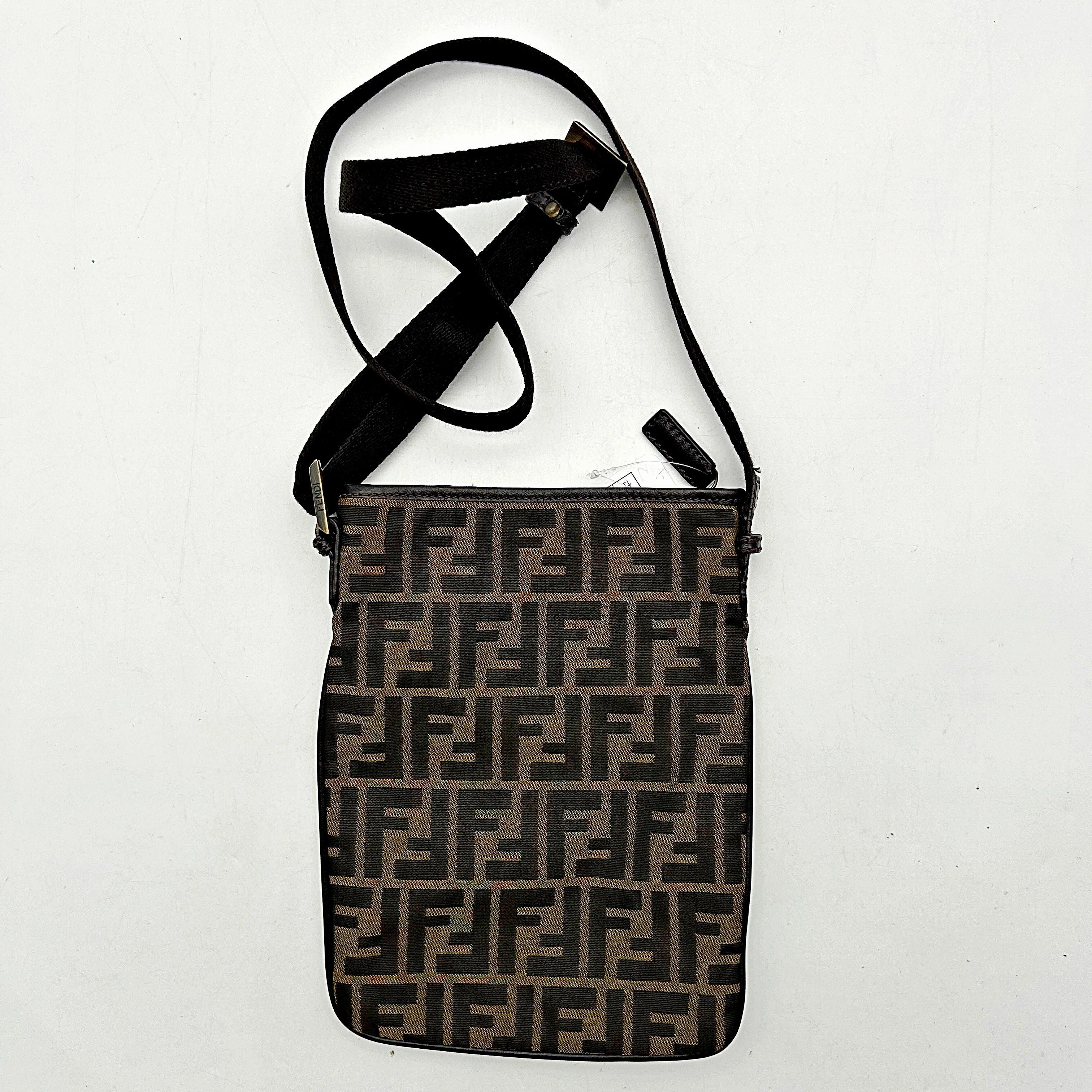 Fendi | Bags | Fendi Zucca Pattern Diagonal Nylon Shoulder Bag Brown fe8839cc