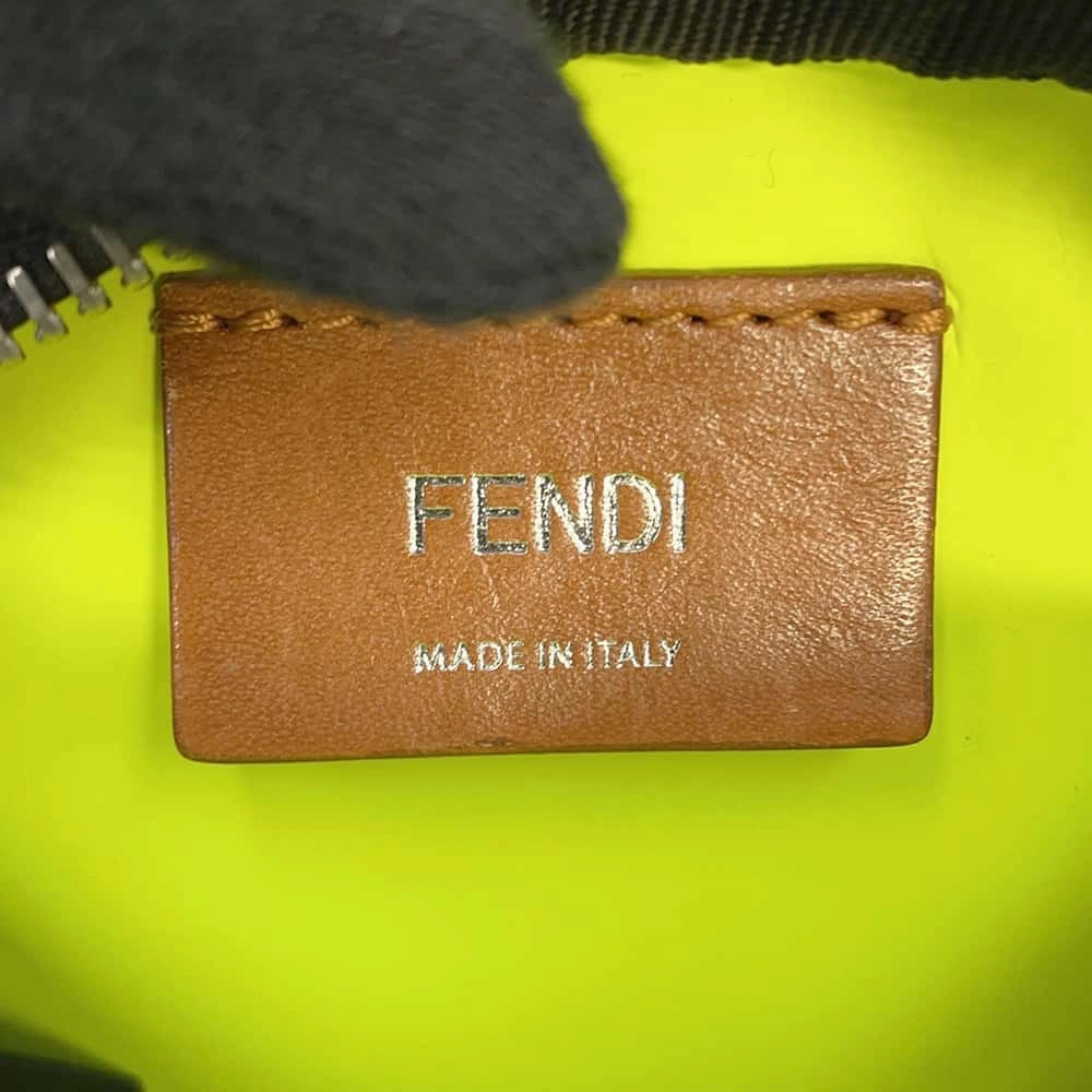 FENDI Bag Bugs Shoulder Bag Black7VA456 Leather Size Small