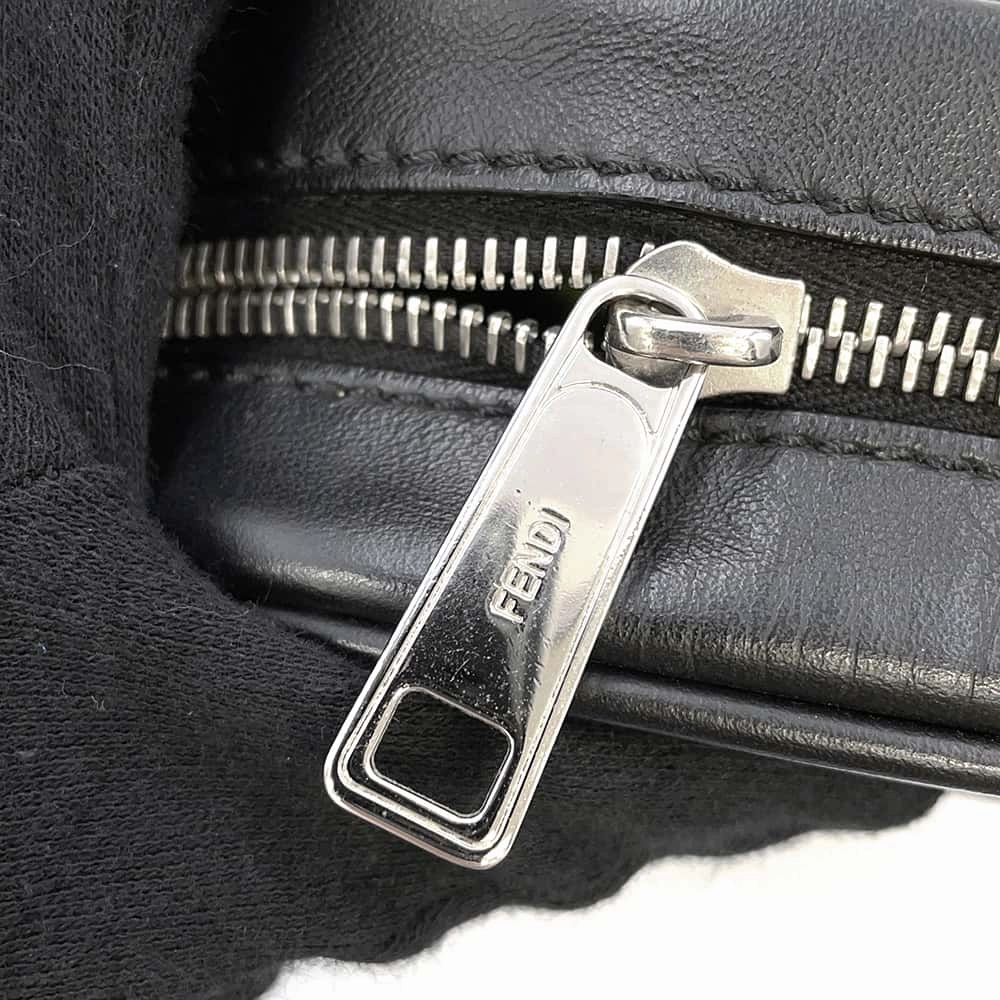 FENDI Bag Bugs Shoulder Bag Black7VA456 Leather Size Small