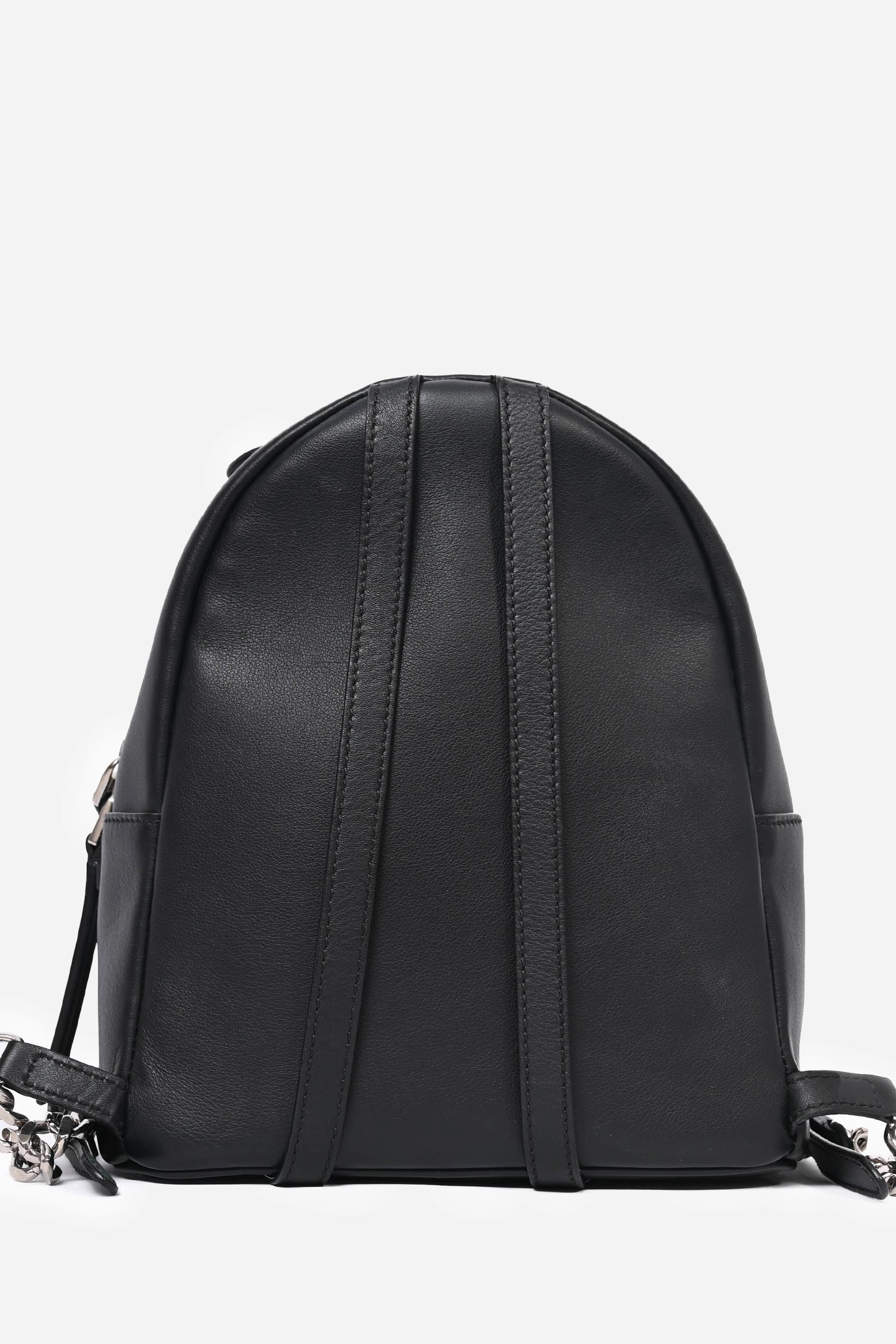 Fendi Black Floral Print Mini Backpack