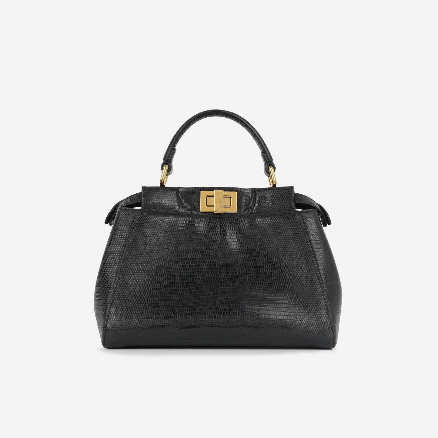 Fendi Fendi - Mini Peekaboo - Black Lizard GHW - Pre-Loved