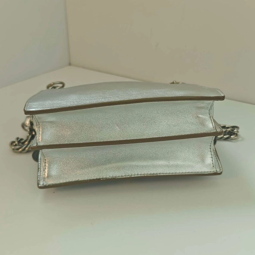 Fendi Kani Limited Edition Silver Shoulder Bag
