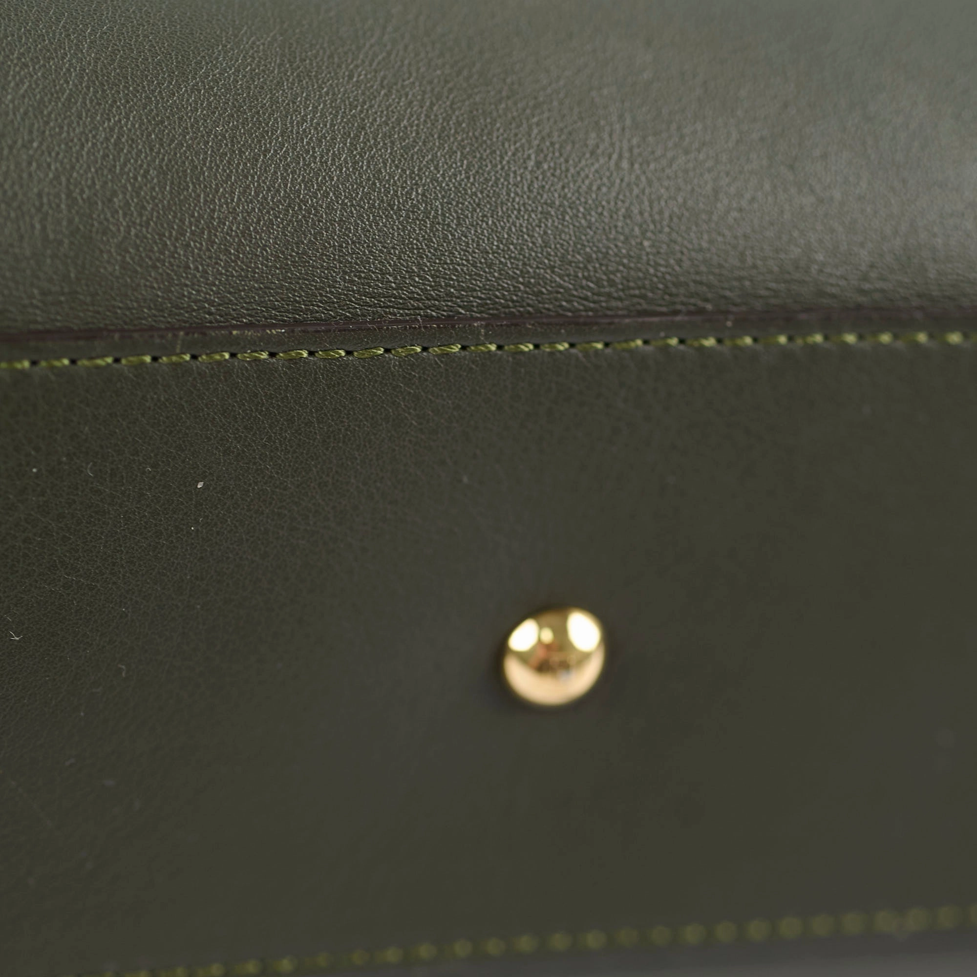 Fendi Medium Peekaboo Dark Olive / Grey