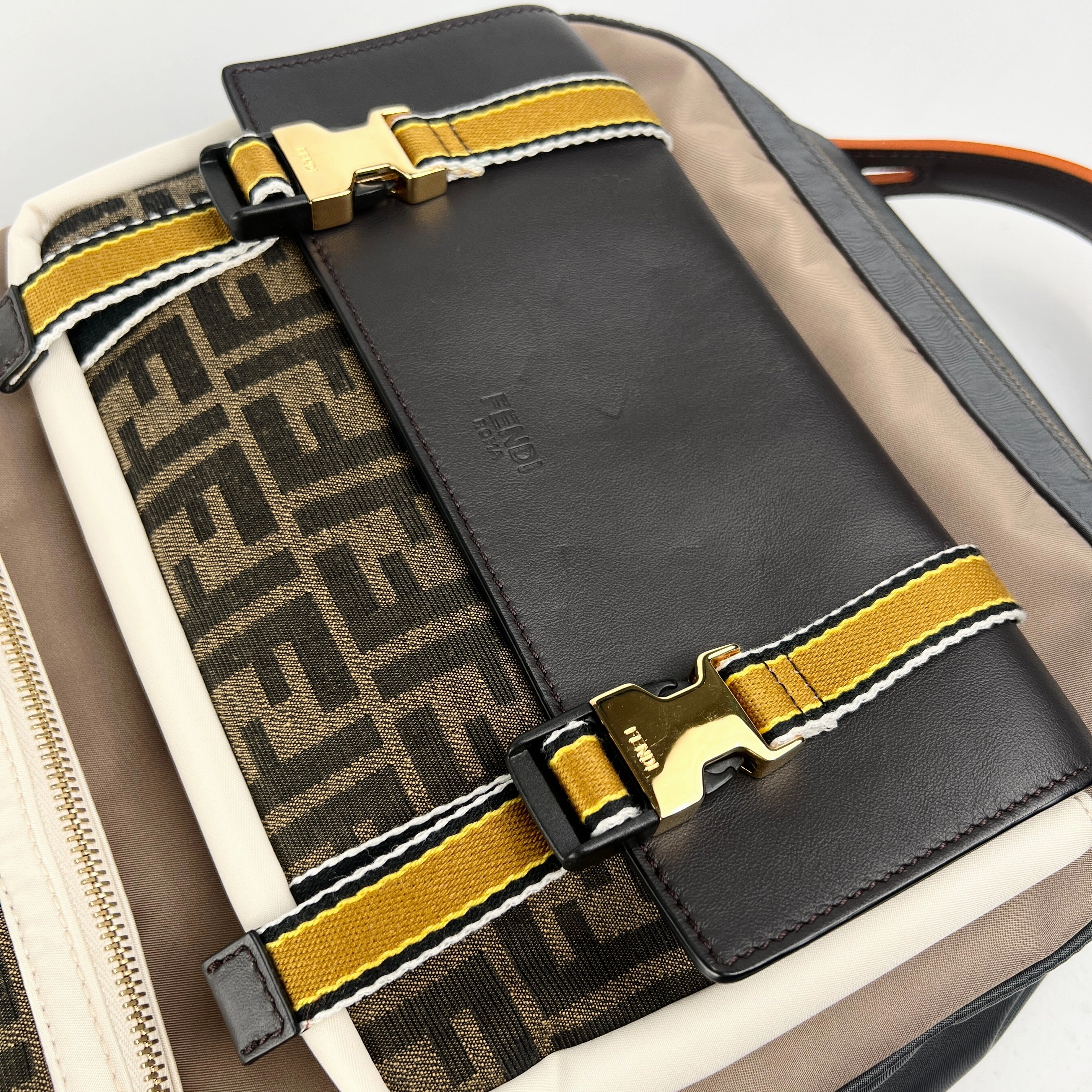 Fendi Patchwork Monogram Backpack