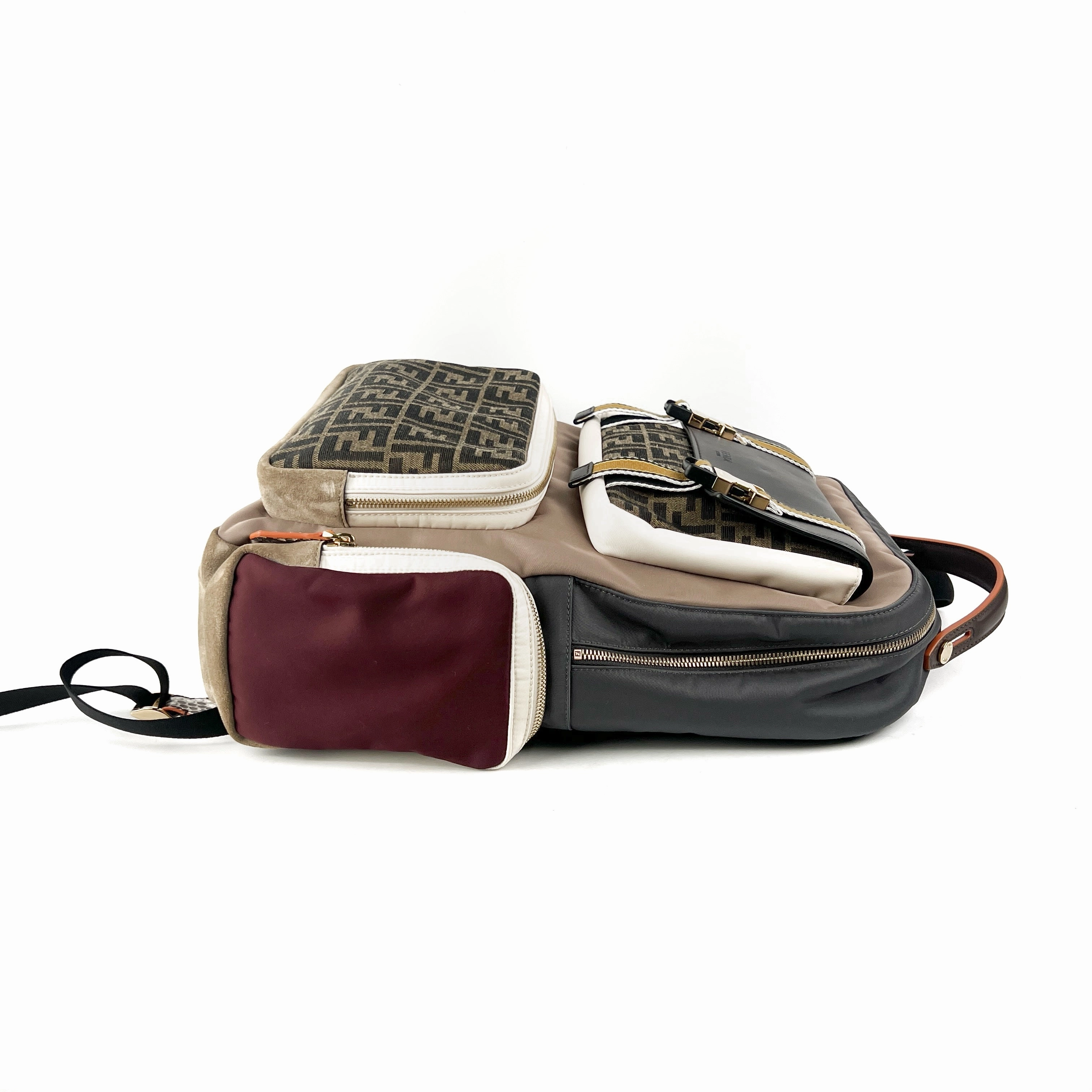 Fendi Patchwork Monogram Backpack