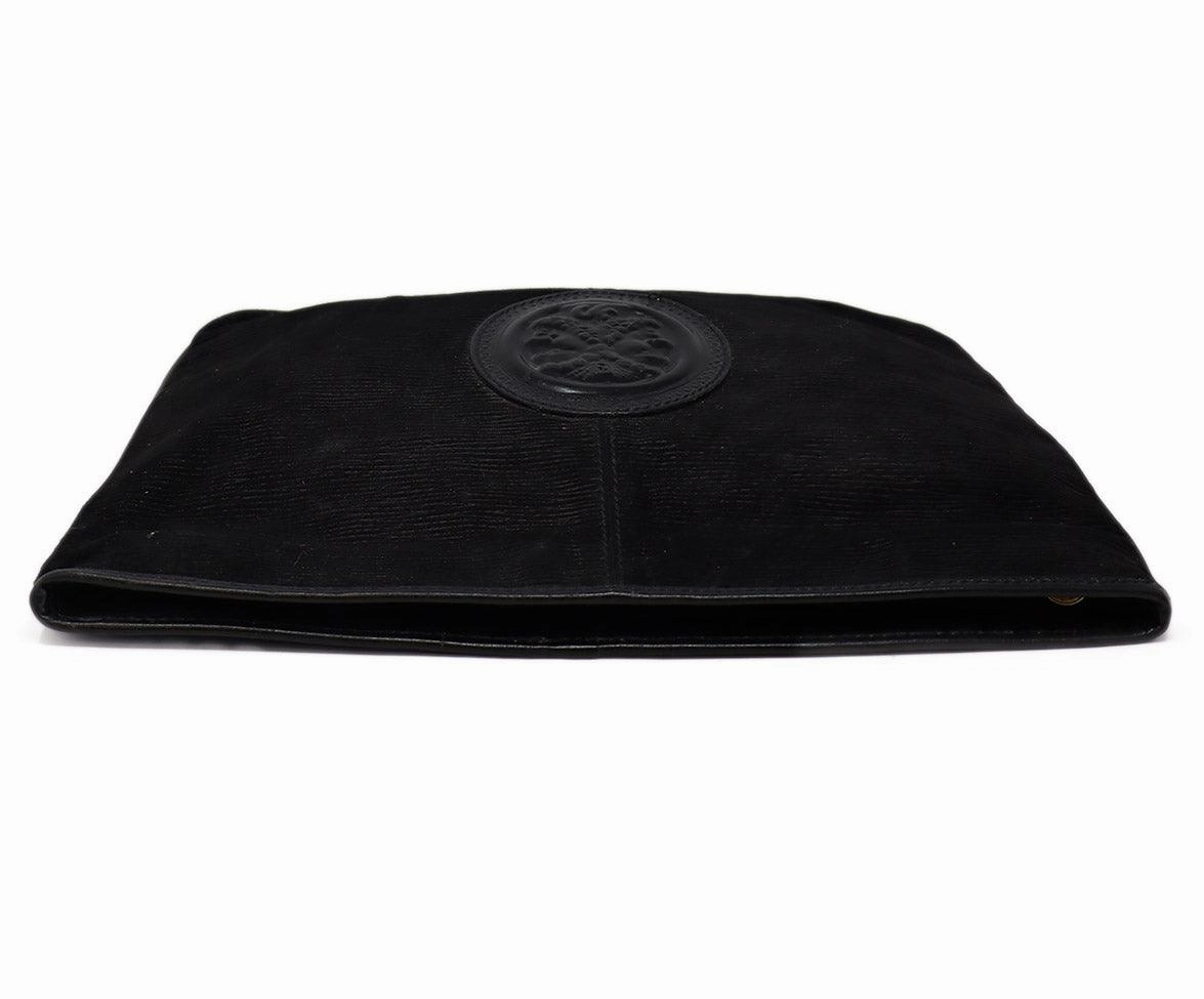 Fendi Vintage Black Suede Clutch