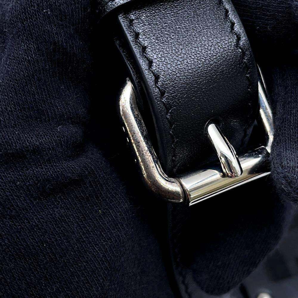 FENDI Zucca Bucket Trunk Shoulder Bag Black7VA507 Canvas Leather