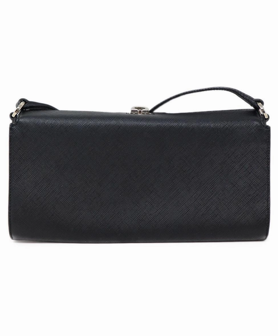 Ferragamo Black Leather Shoulder Bag