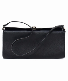 Ferragamo Black Leather Shoulder Bag