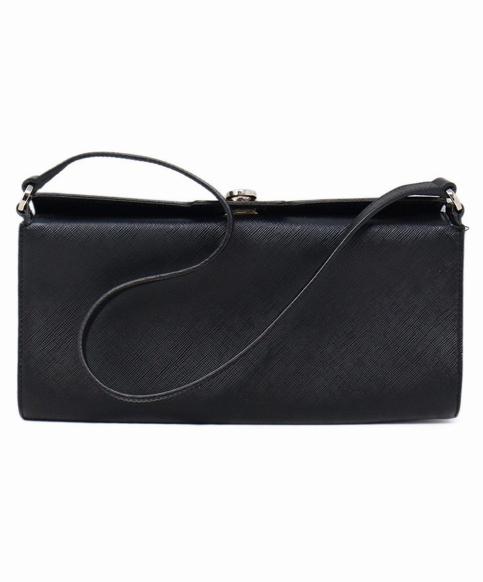 Ferragamo Black Leather Shoulder Bag