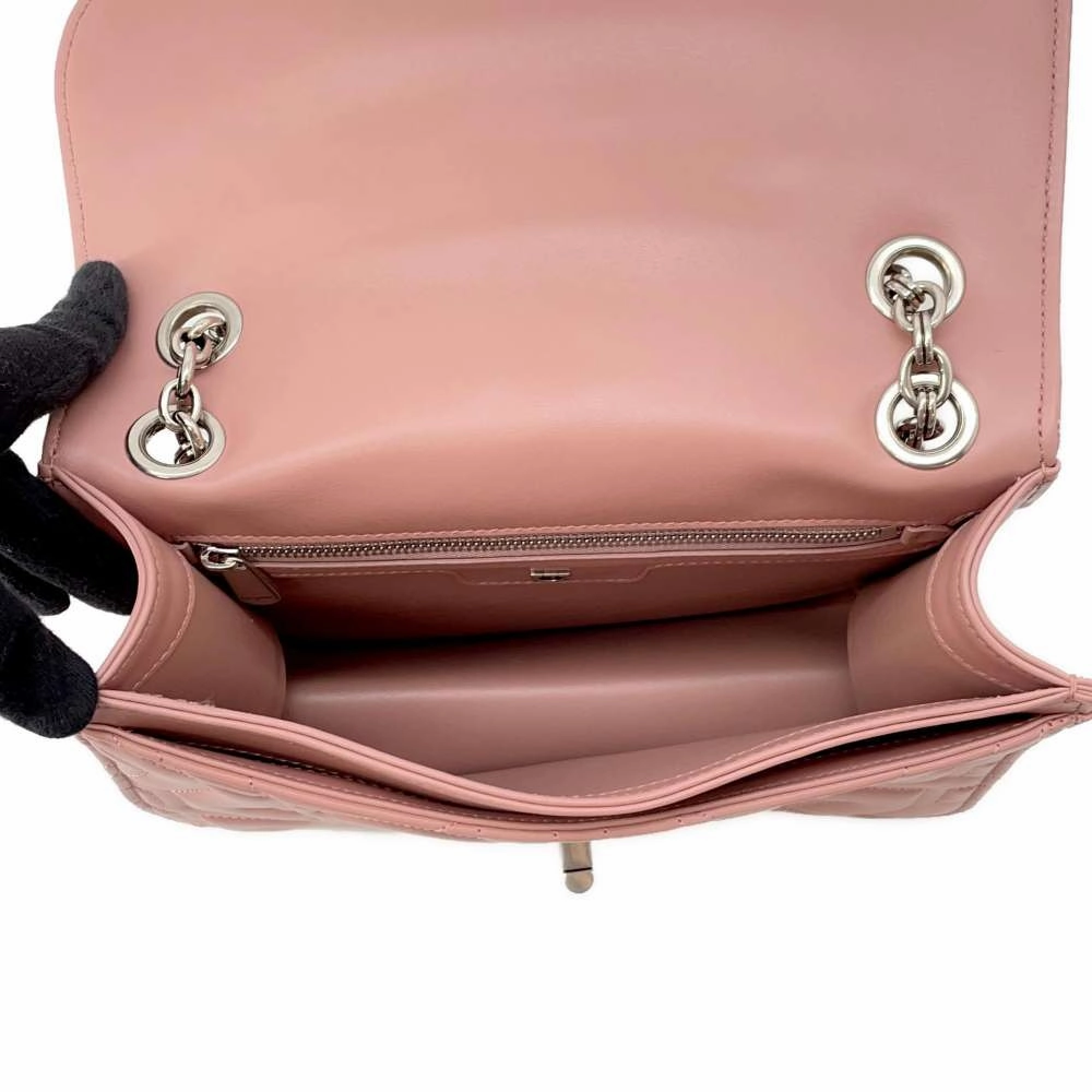 Ferragamo Gancini Motif Flap ChainShoulder Bag Pink21H168 Leather