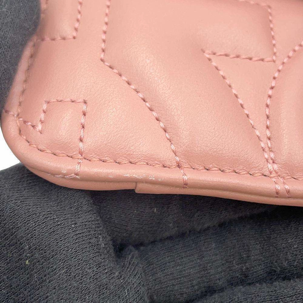 Ferragamo Gancini Motif Flap ChainShoulder Bag Pink21H168 Leather