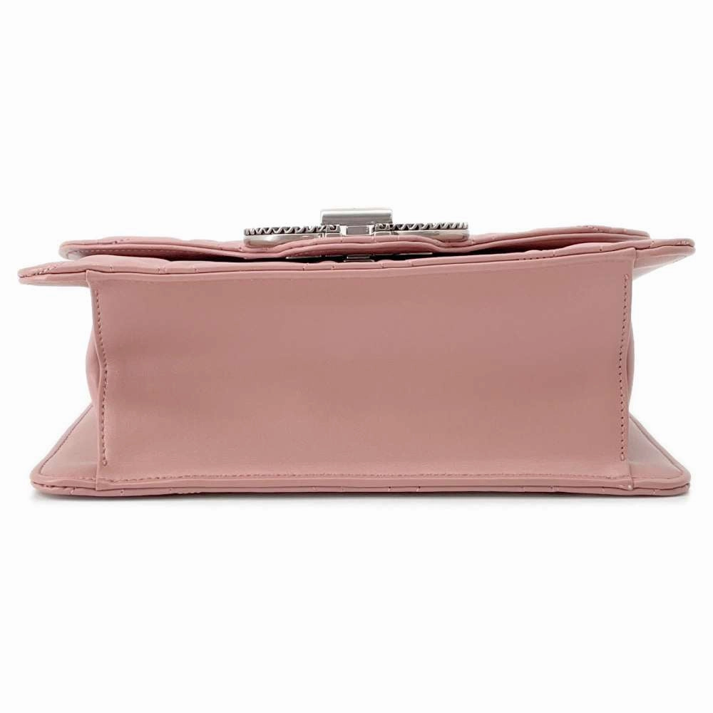 Ferragamo Gancini Motif Flap ChainShoulder Bag Pink21H168 Leather