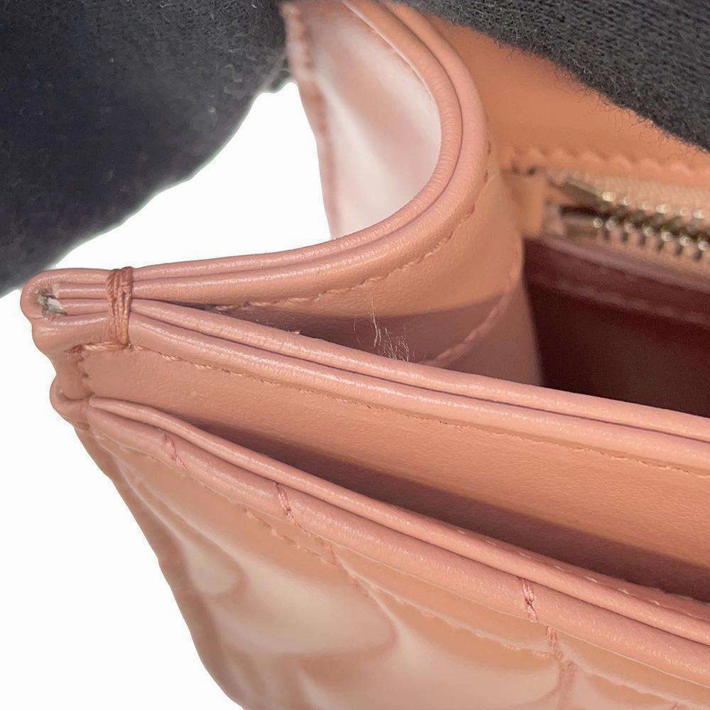 Ferragamo Gancini Motif Flap ChainShoulder Bag Pink21H168 Leather
