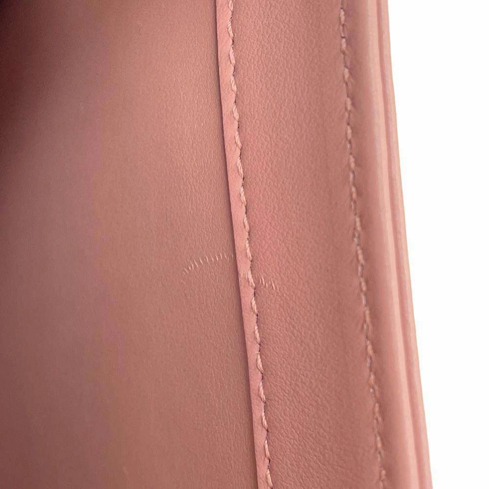 Ferragamo Gancini Motif Flap ChainShoulder Bag Pink21H168 Leather