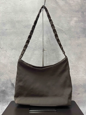 Ferragamo Nylon Shoulder Bag RE67715900 in Dark Brown