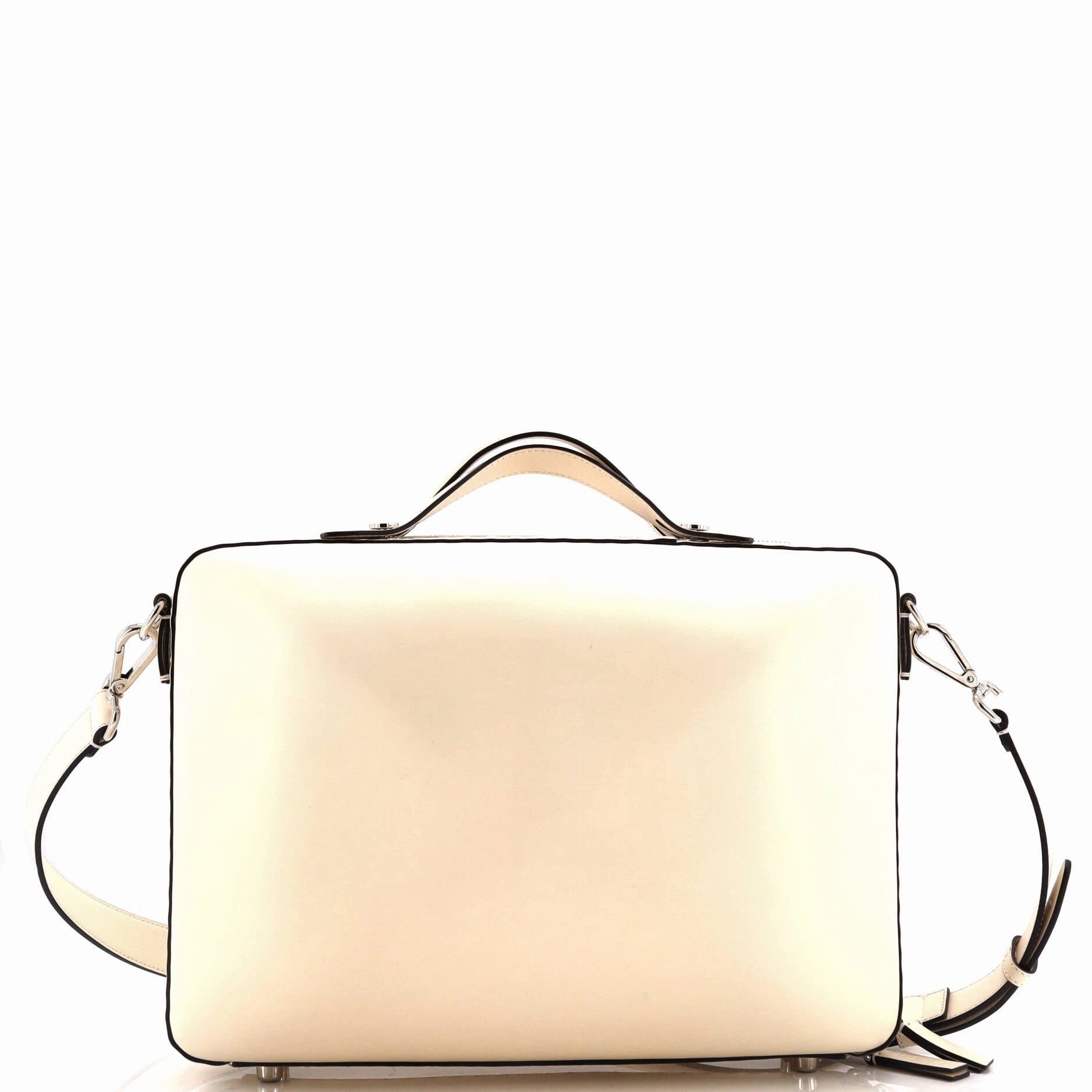 FF Logo Suitcase Crossbody Bag Leather Medium