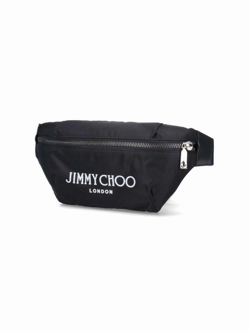 Finsley" Black Nylon Belt Bag