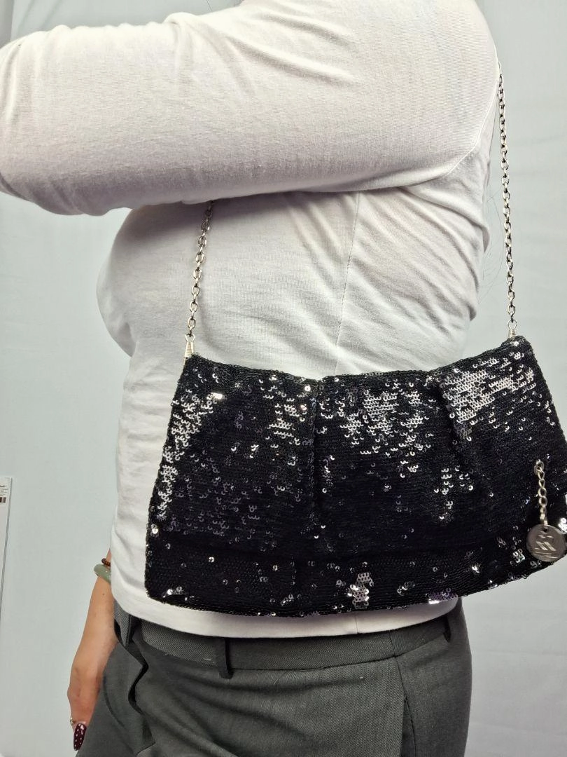Fiorelli Y2K Reversible Sequin Clutch Style Bag