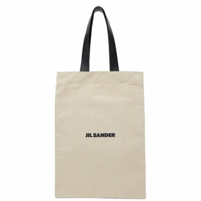 Flat Shopper Grande Linen, Off White