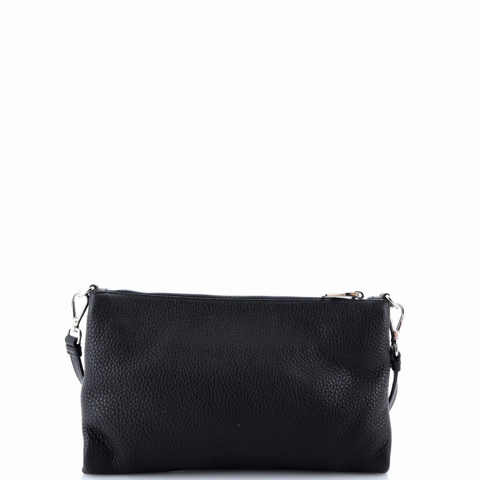 Flat Zip Crossbody Bag Vitello Daino Mini