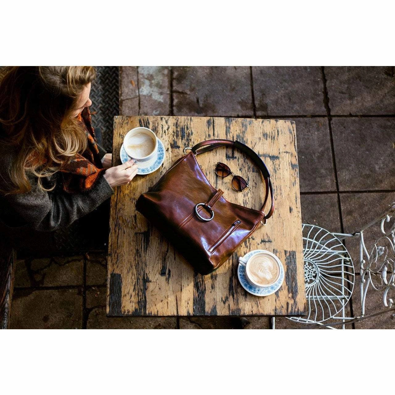 Floto Leather Tavoli Shoulder Bag