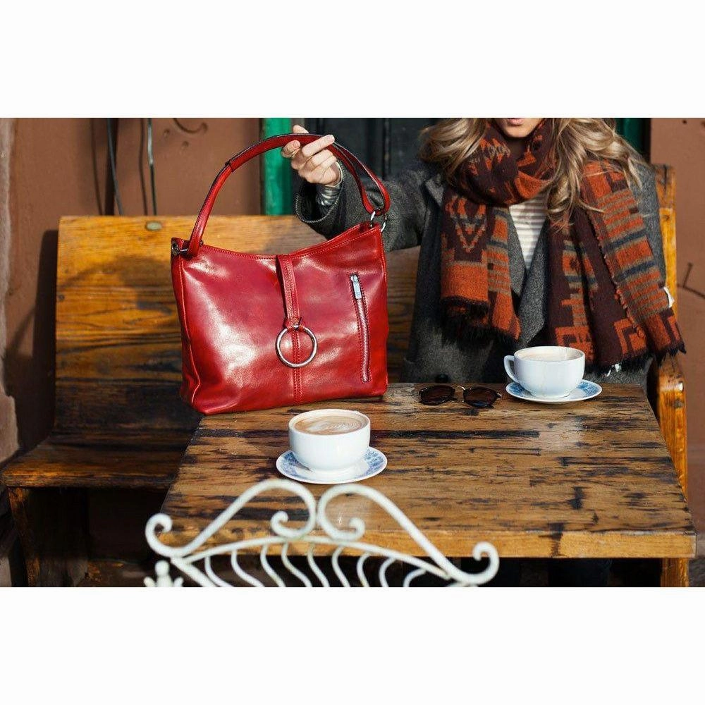 Floto Leather Tavoli Shoulder Bag