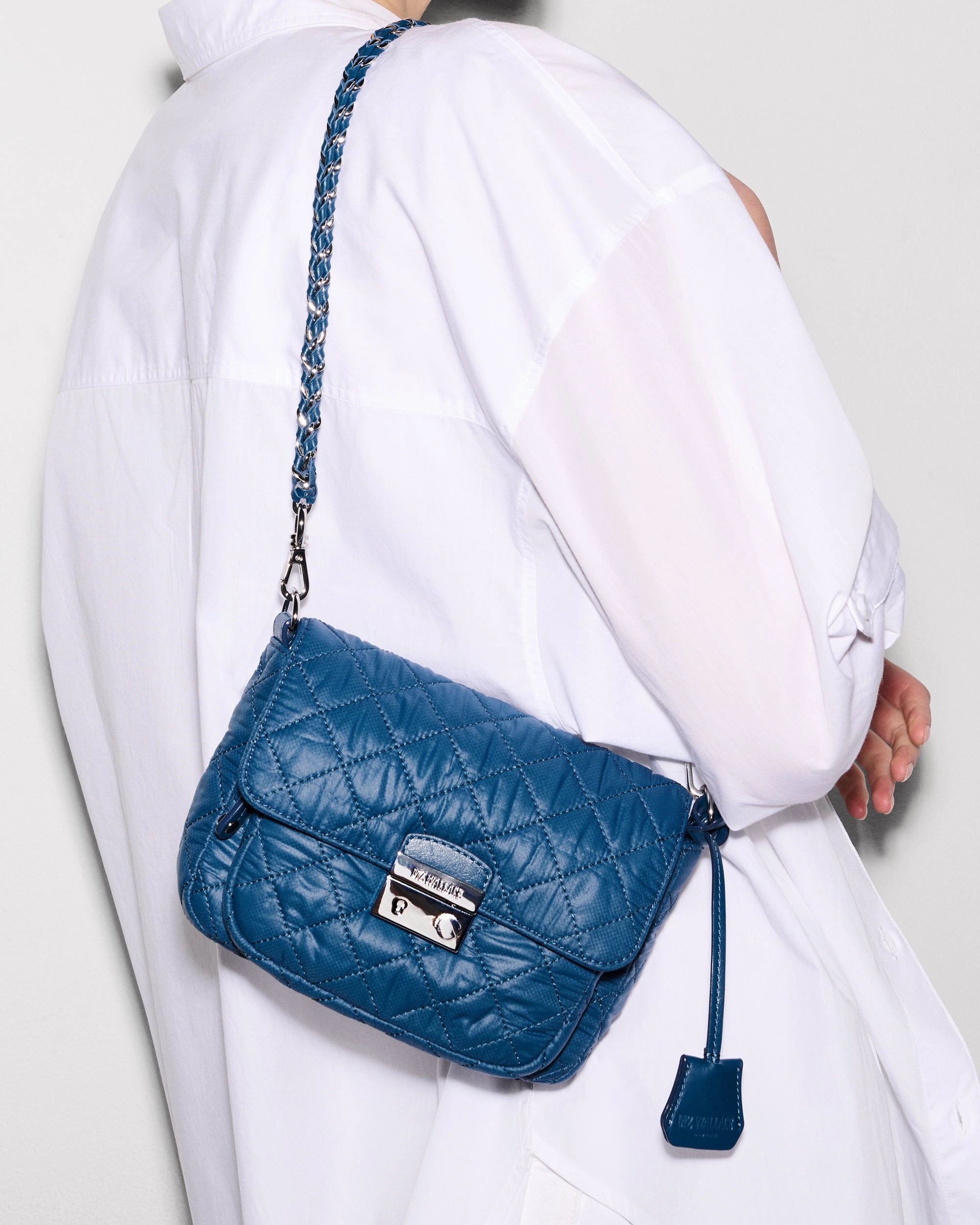 French Blue Small Crosby Lock Crossbody