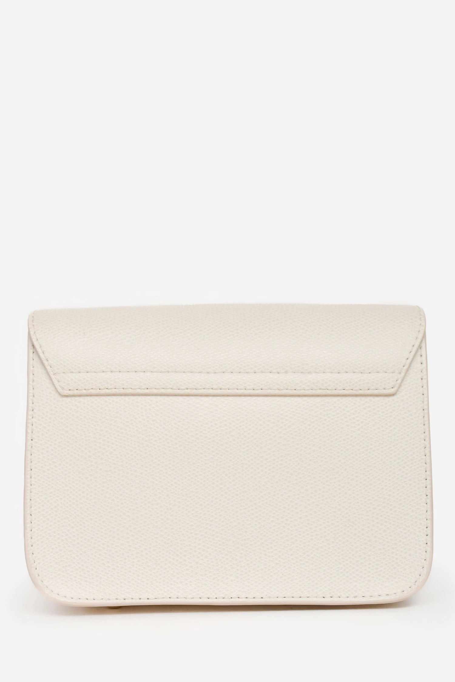 Furla White Leather Square Chain Crossbody
