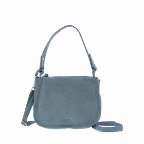 GABEE LEATHER PERRY CROSSBODY SHOULDER BAG DENIM BLUE