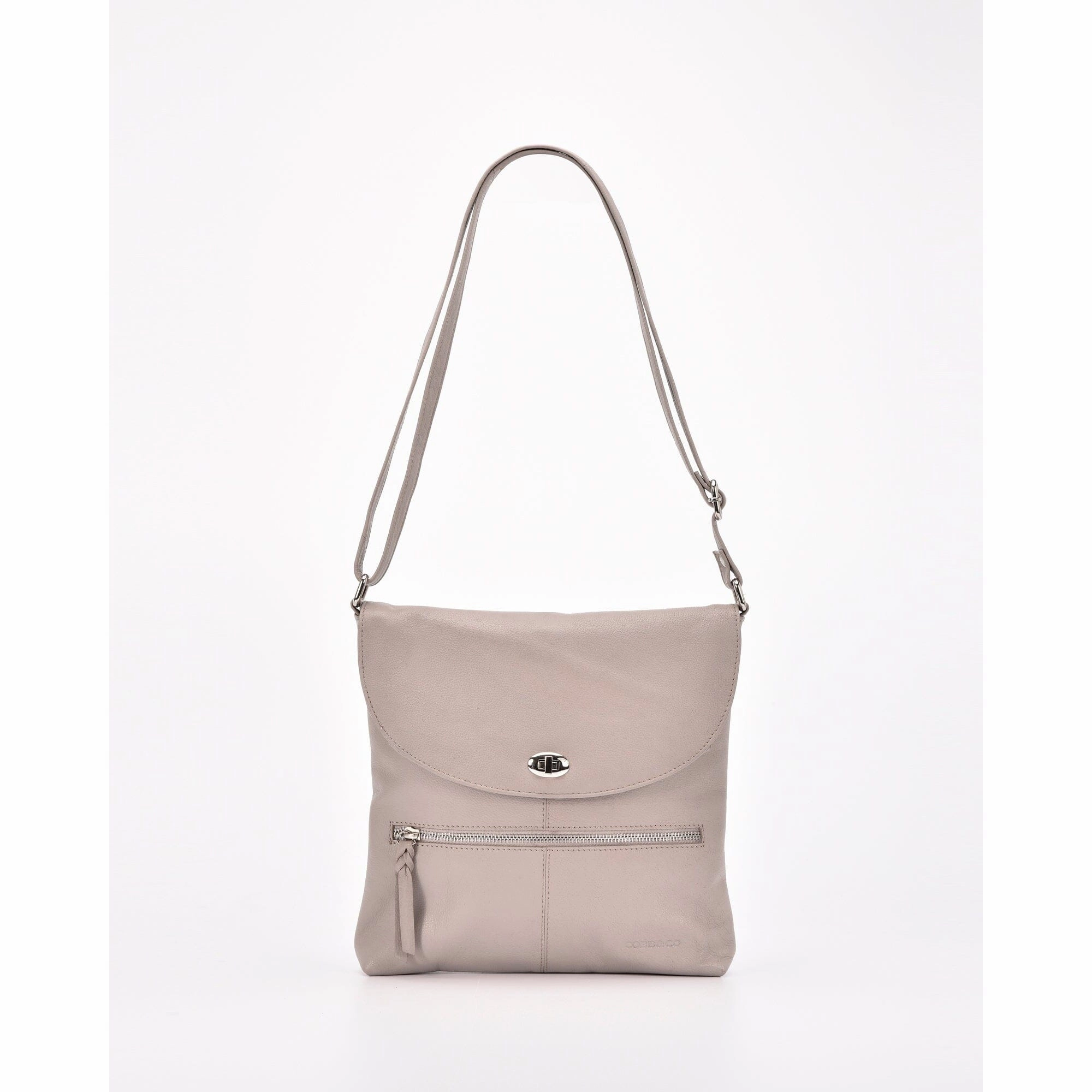 GABEE Loxton RFID Protective Leather Turnlock Crossbody